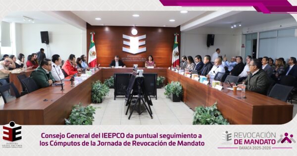 IEEPCO Monitorea de Cerca los Cómputos de la Revocación de Mandato